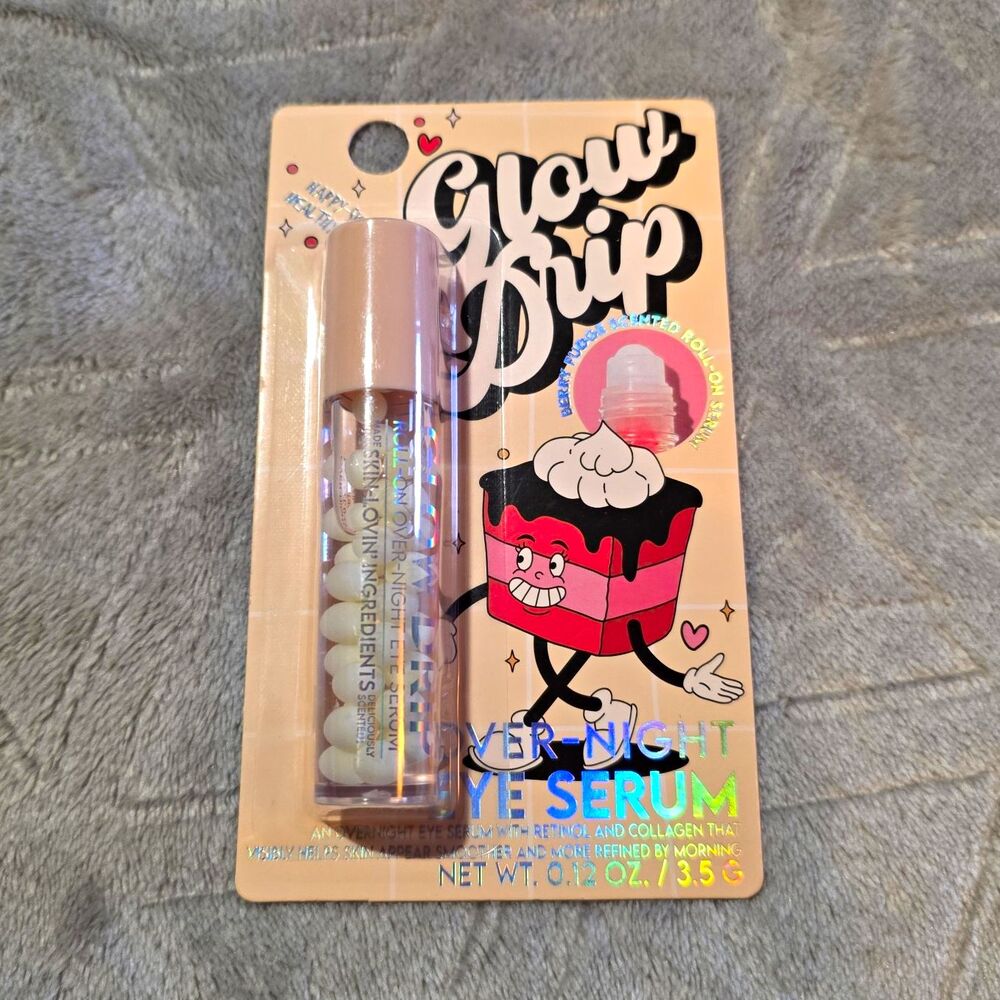 Glow Drip Roll-On Overnight Eye Serum Retinol + Collagen 0.12 oz
